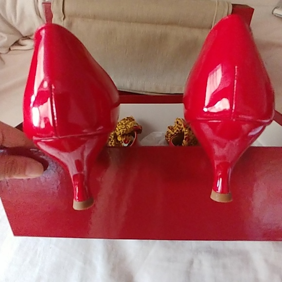 Kenzo patent red kitten heels - Picture 5 of 5
